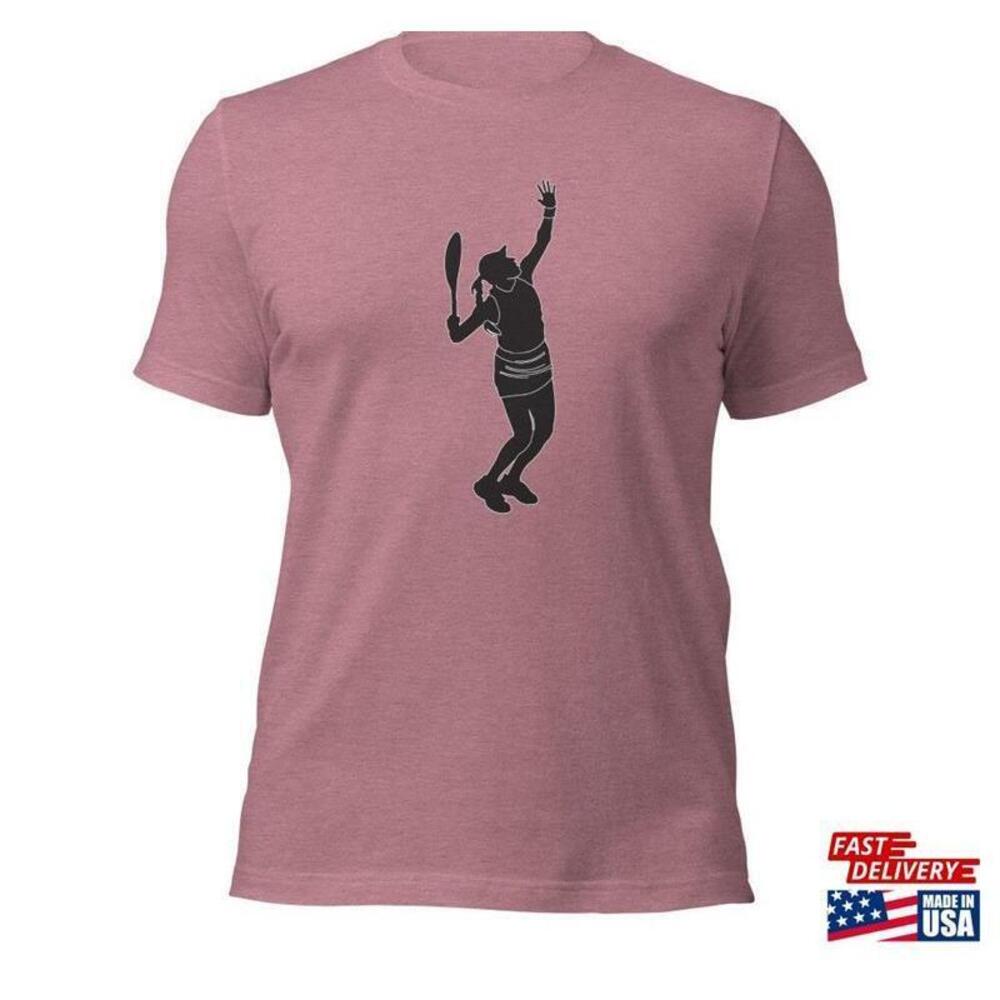 Jessica Pegula Tennis Black Silhouette Unisex Short Sleeve Shirt